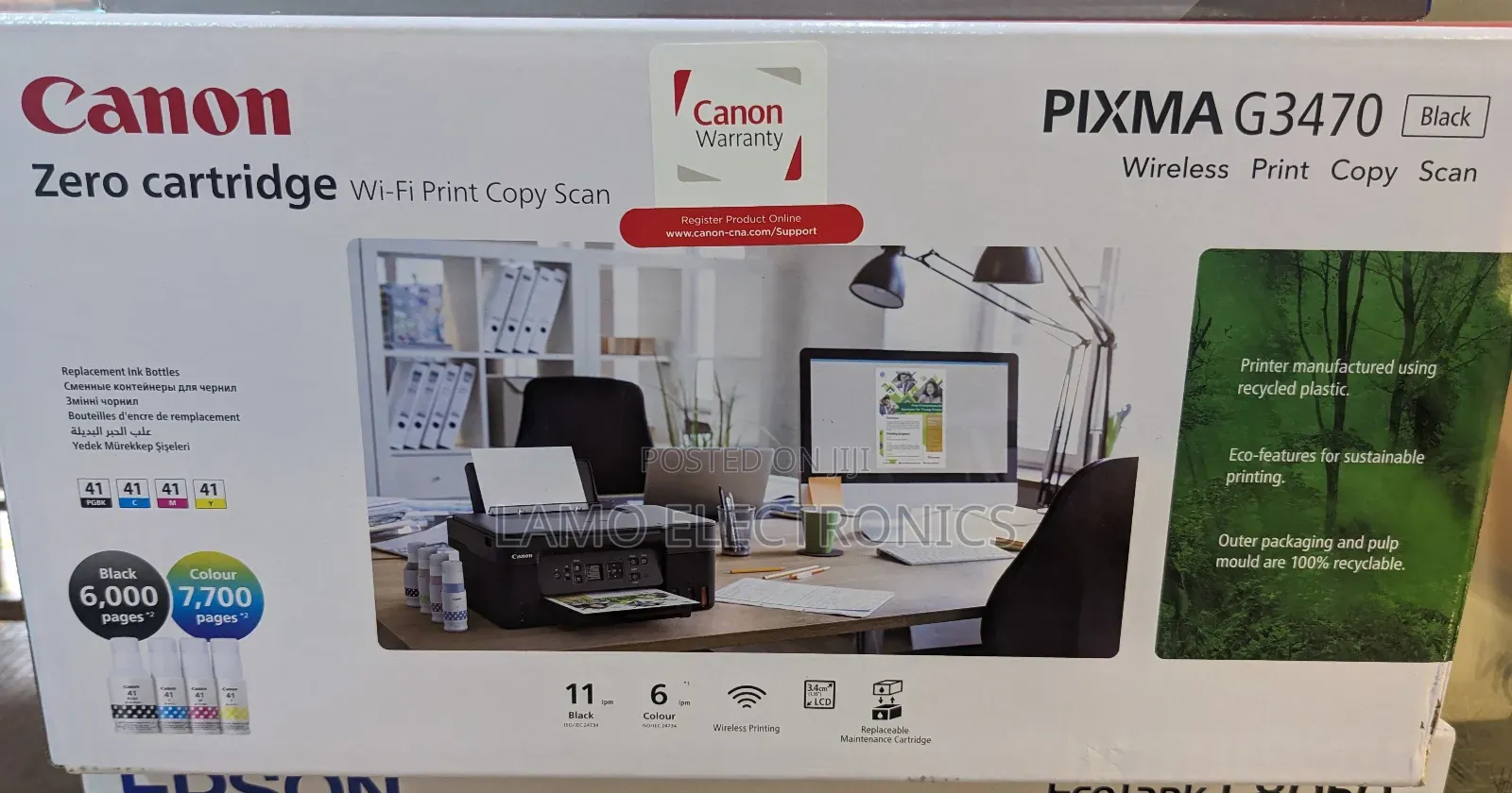 Canon Pixma G3470 Inkjet Printer Plus Wireless