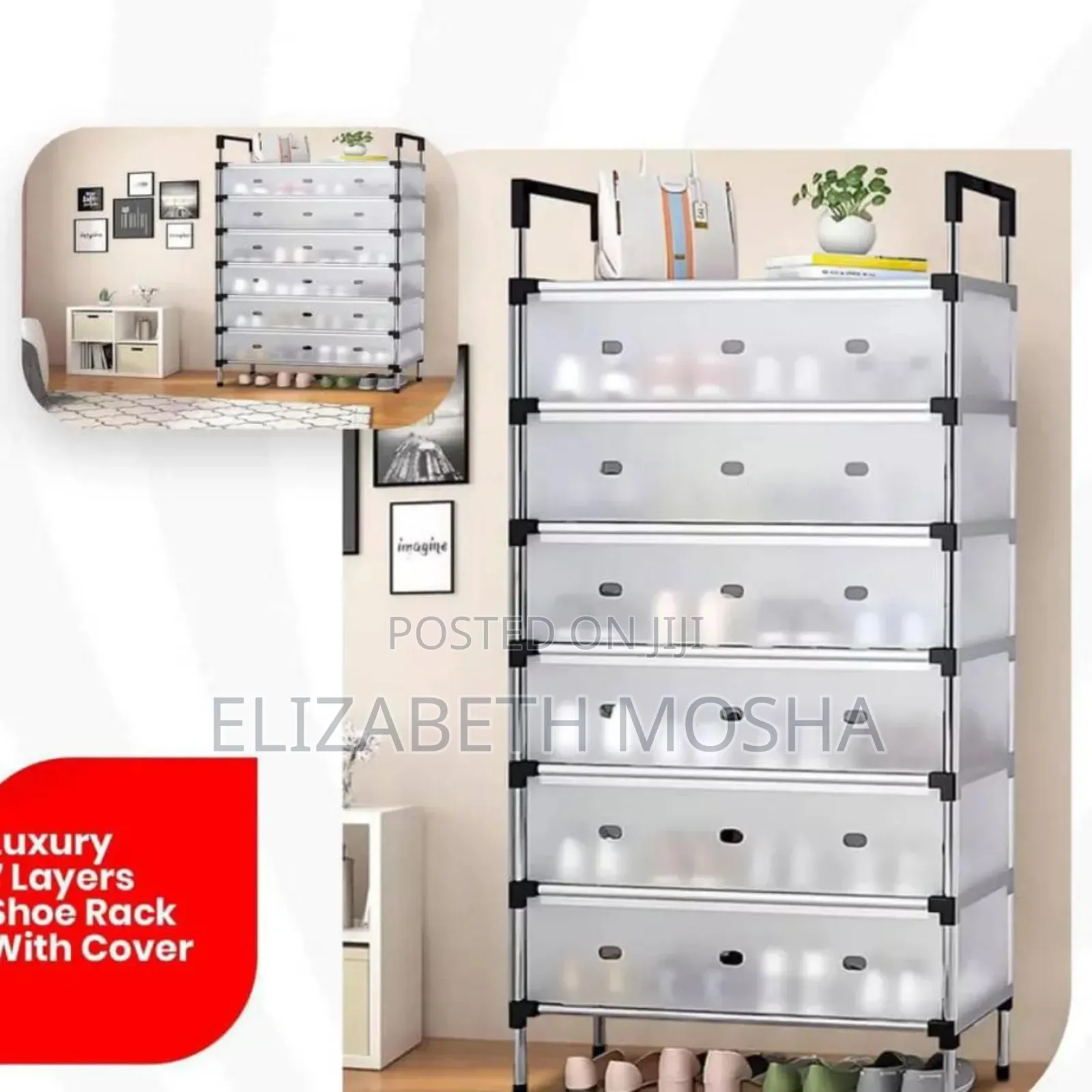 Layers Shoe Rack With Dust