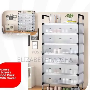 Layers Shoe Rack With Dust