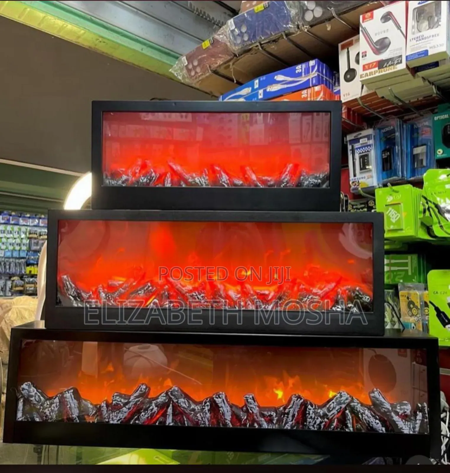 Led Fireplace Lantern*
Size: 100*30cm
Color: Black Only