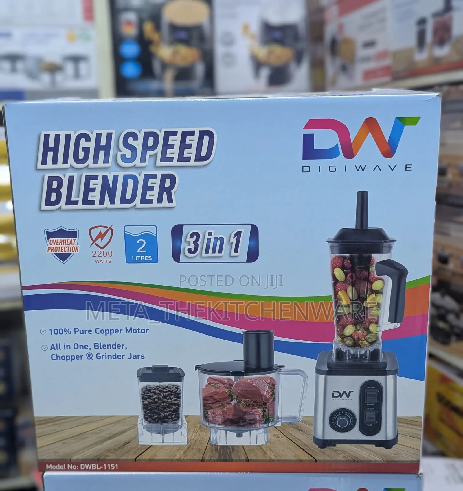 Digiwave High Speed Blender 3in1 2200w