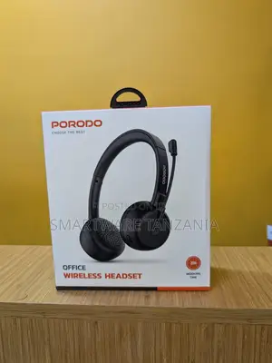 Porodo Office Wireless Headset 20mw Max Power, 300mah Battery Capacity