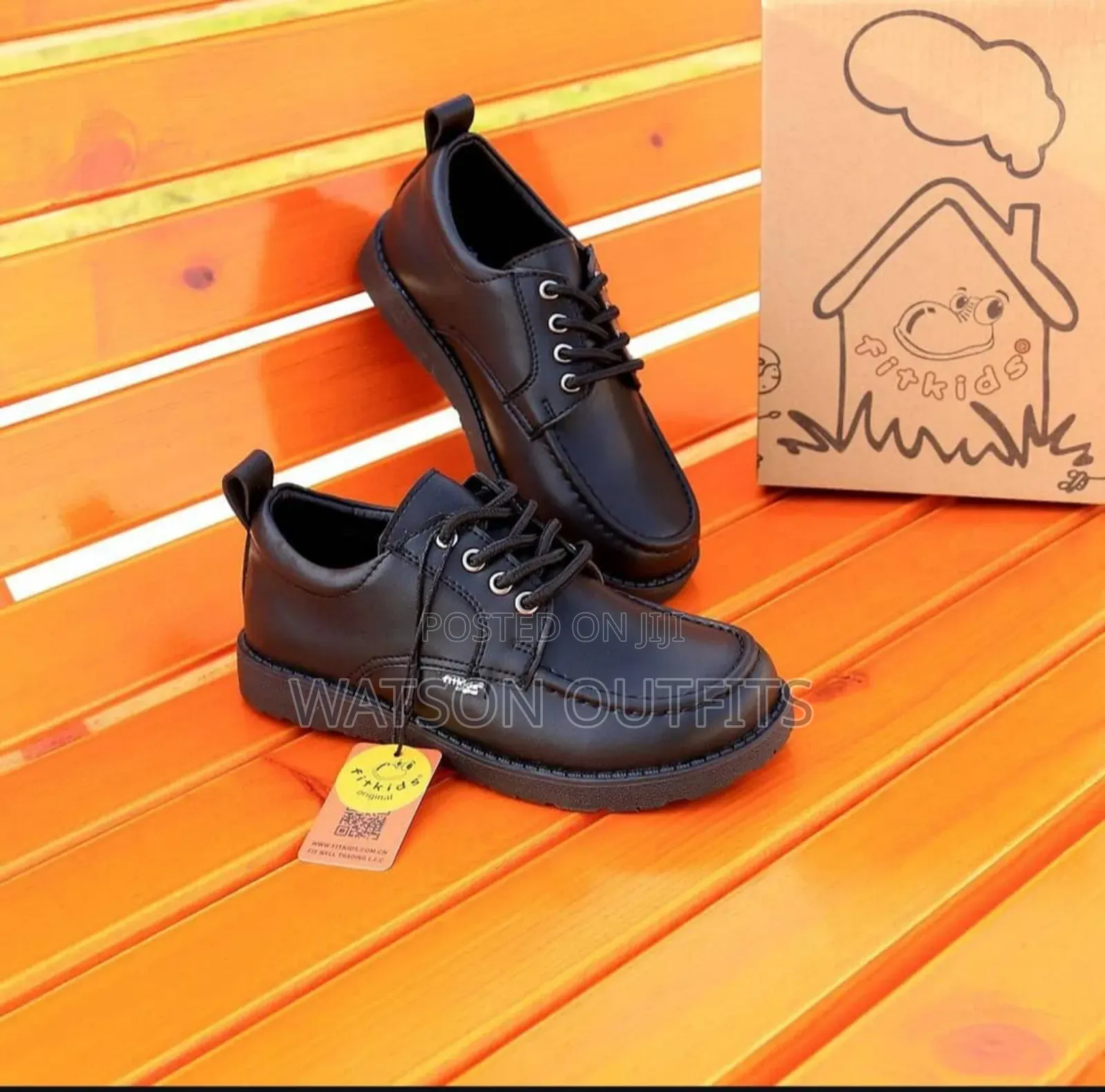 Children's School and Official Shoes or Viatu Vya Ngozi Vya Watoto