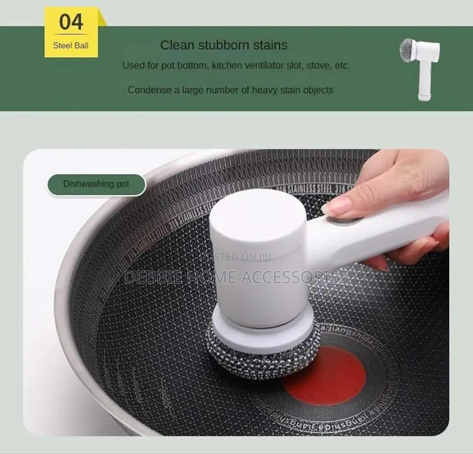 Magic Brush" Electric Cleaning Brush. 5 in 1