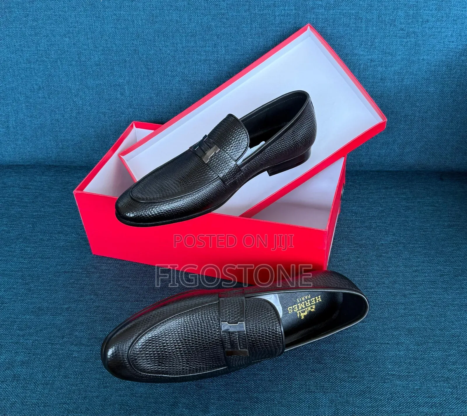Black Hermes Moccasin