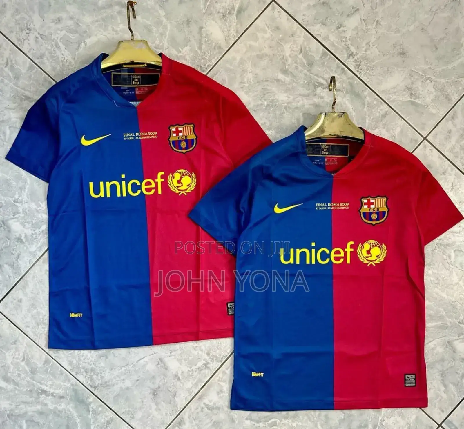 Barcelona Jersey 2009 Final Unicef