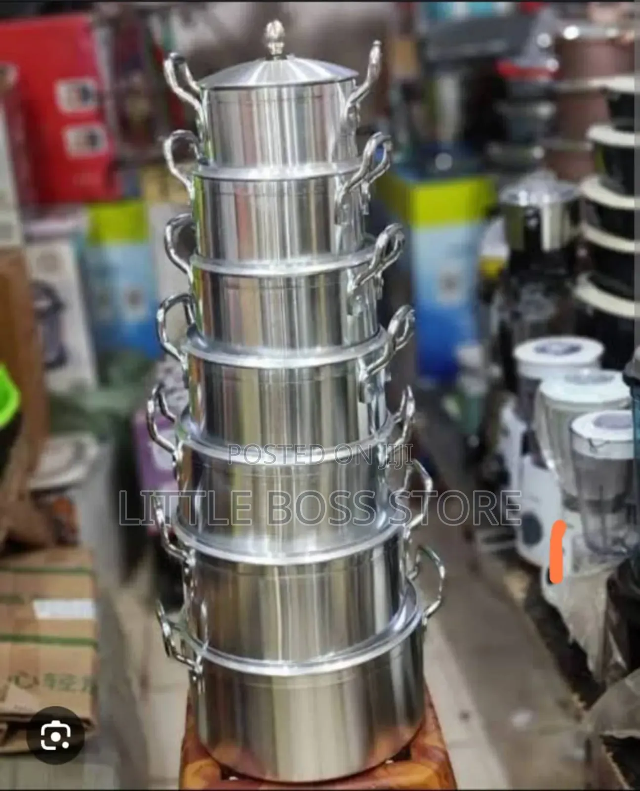 Sufuria 7 Set Rangi Ya Silver