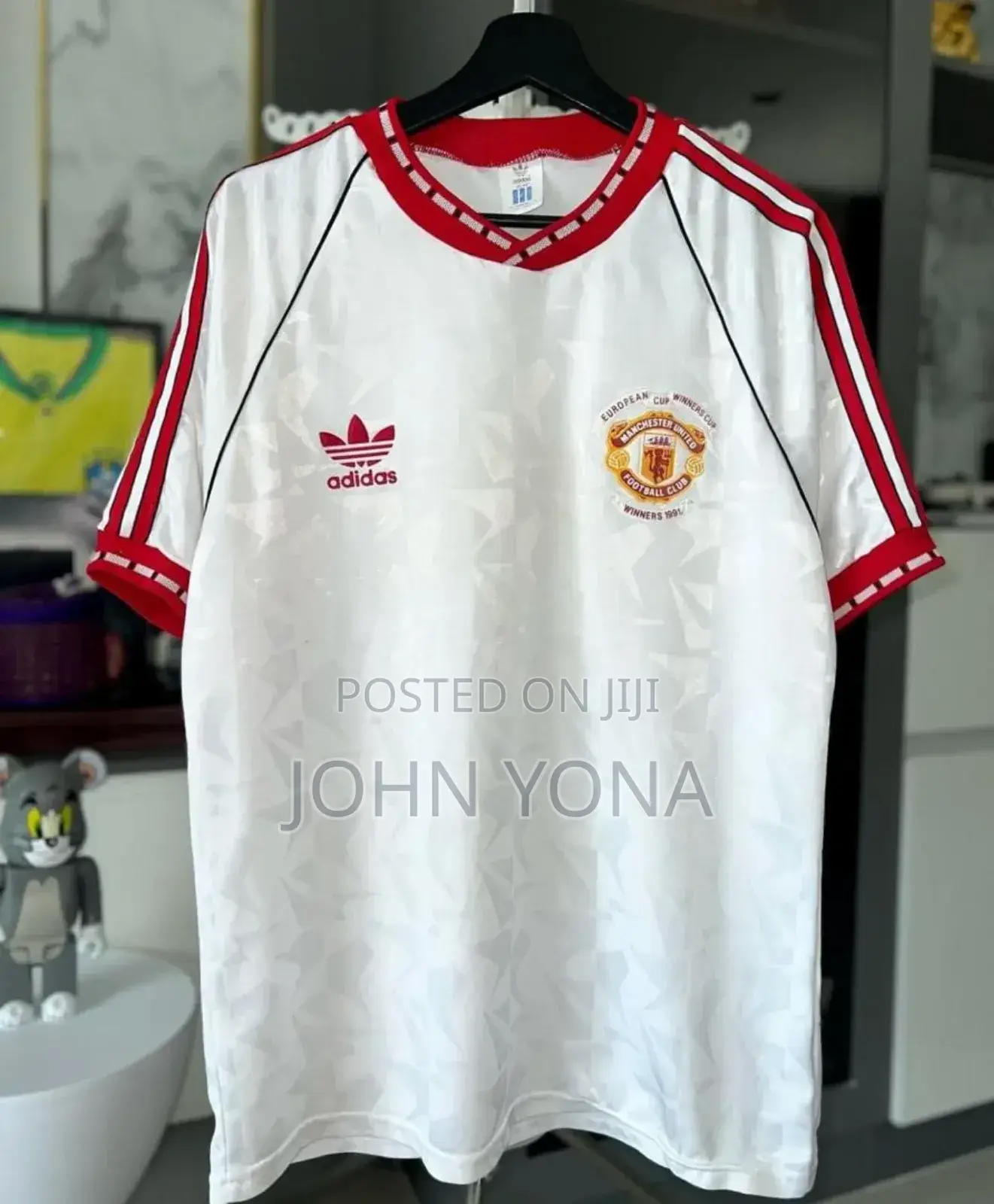 Manchester United Jersey 1991 White