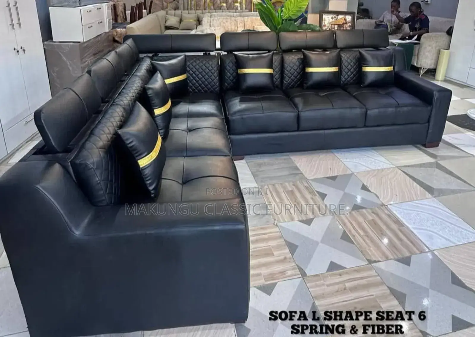 Sofa L Shaped Seat 6 Spring Na Fibres
