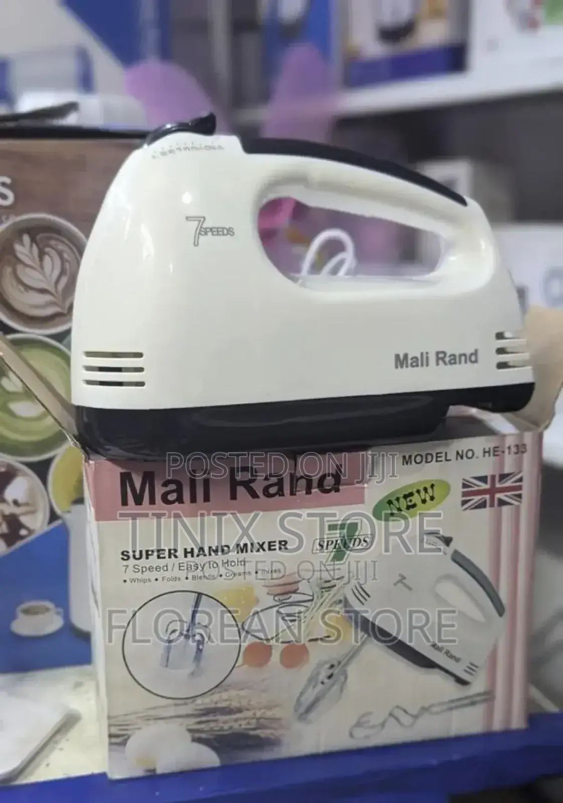 Electric Hand Mixer Blender, 7 Speeds.