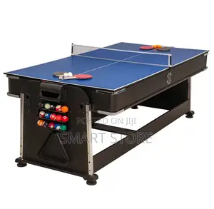 New 4-in-1- 7ft Games Pool Air Hockey Table