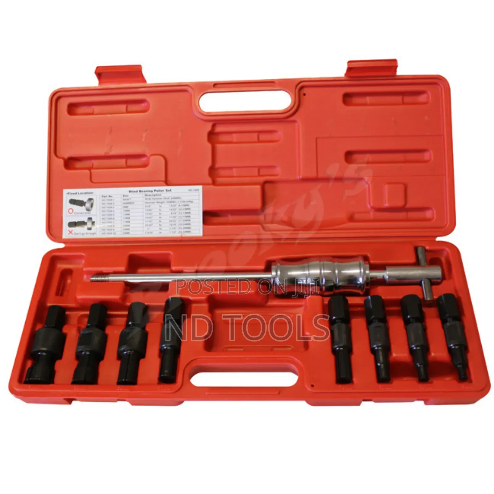 9pcs Inner Bearing Puller