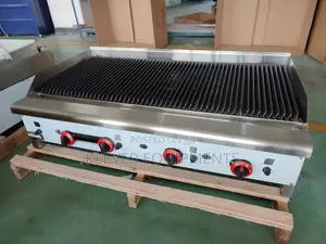 Commercial 4 Burners Gas BBQ Lava Rock Grill Model Wg-Eh-48h
