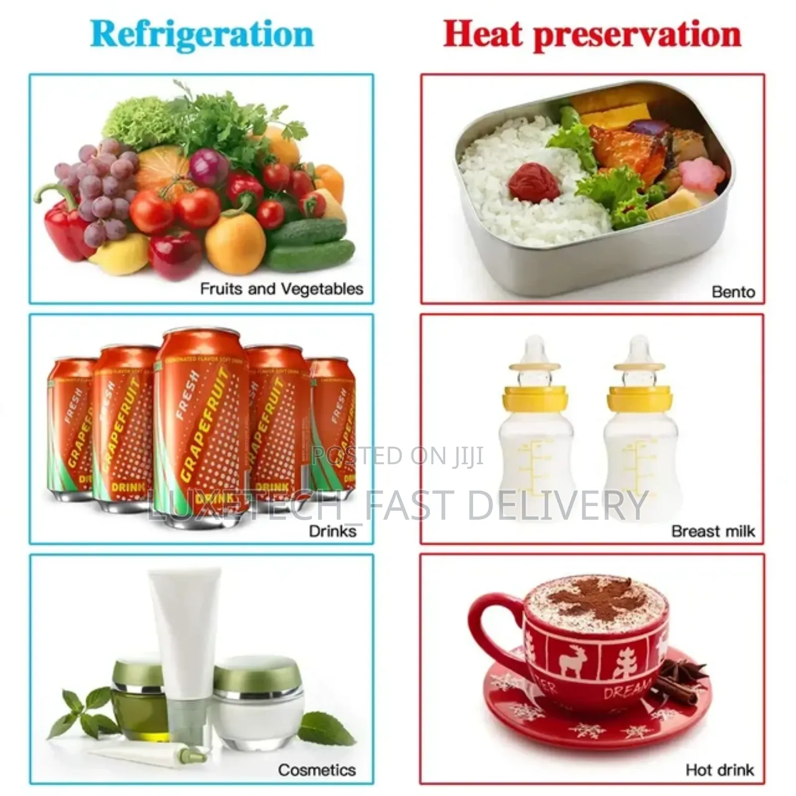 Portable Mini Car Fridge 4-Litres