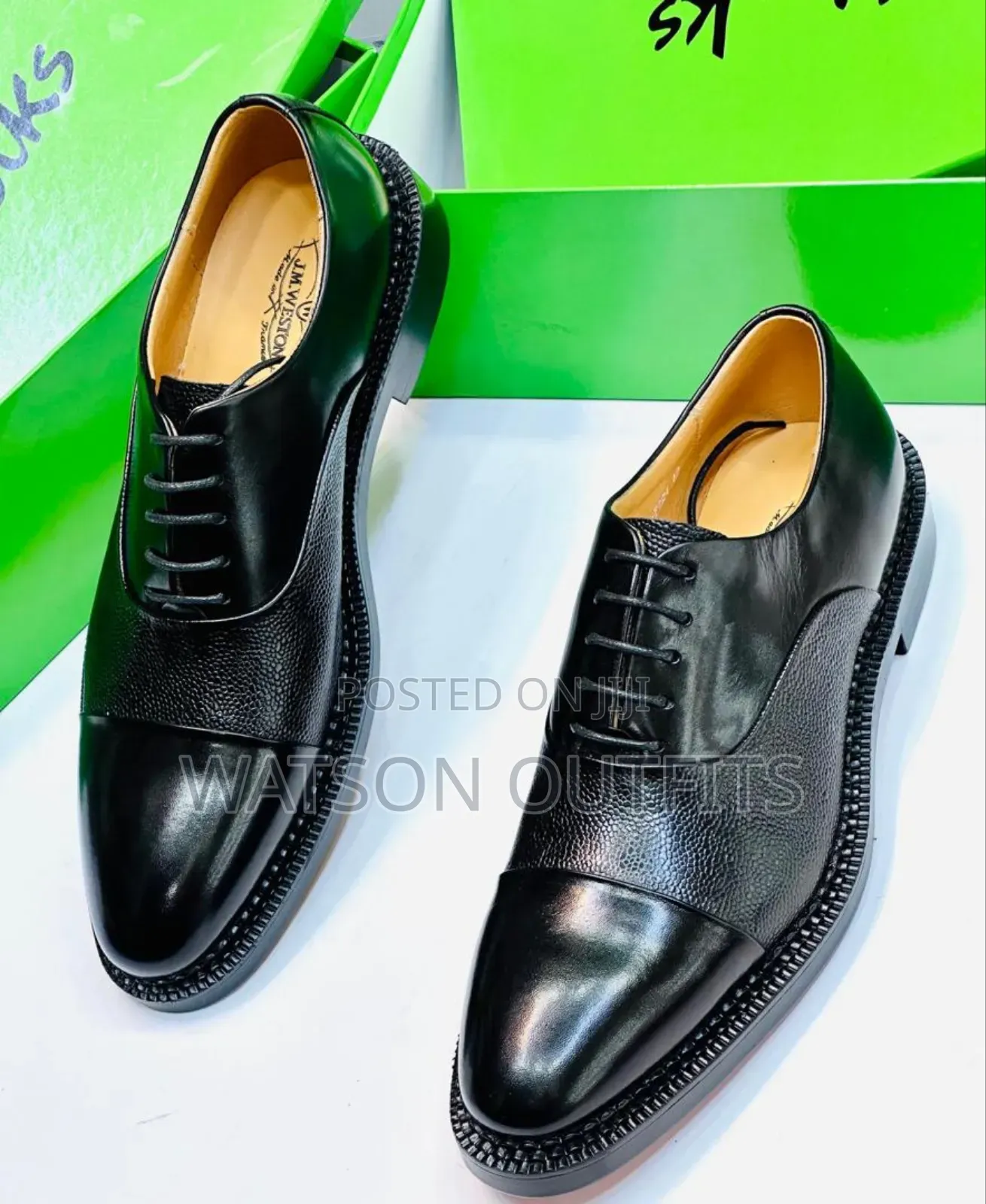 Viatu Very Very Official Vya Ngozi Kwa Wanaume or Men's Mocca Shoes