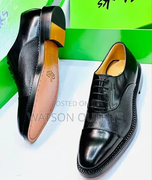 Viatu Very Very Official Vya Ngozi Kwa Wanaume or Men's Mocca Shoes