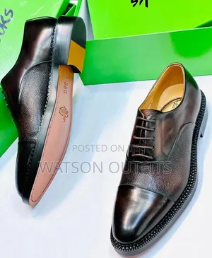 Viatu Very Very Official Vya Ngozi Kwa Wanaume or Men's Mocca Shoes
