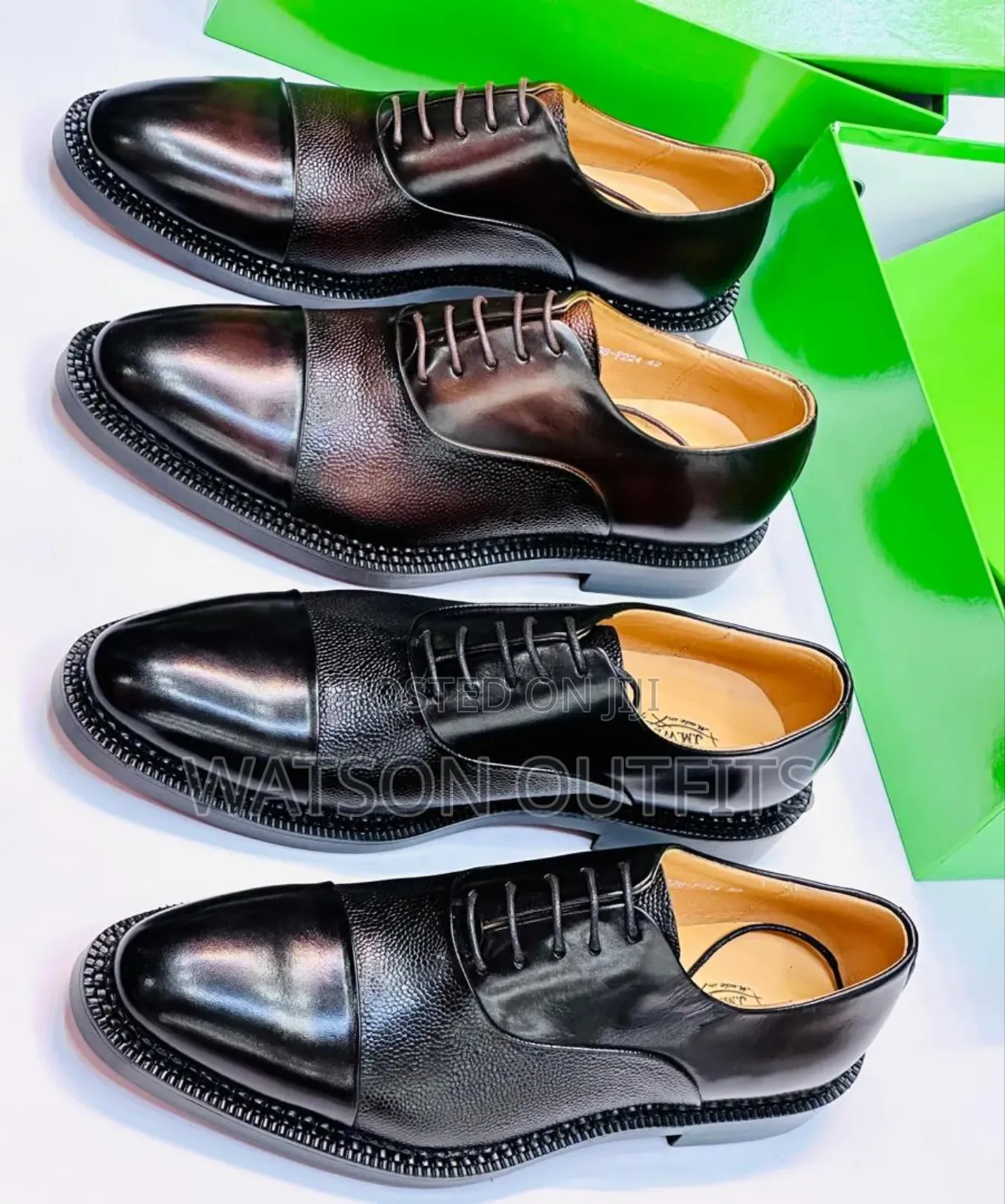 Viatu Very Very Official Vya Ngozi Kwa Wanaume or Men's Mocca Shoes