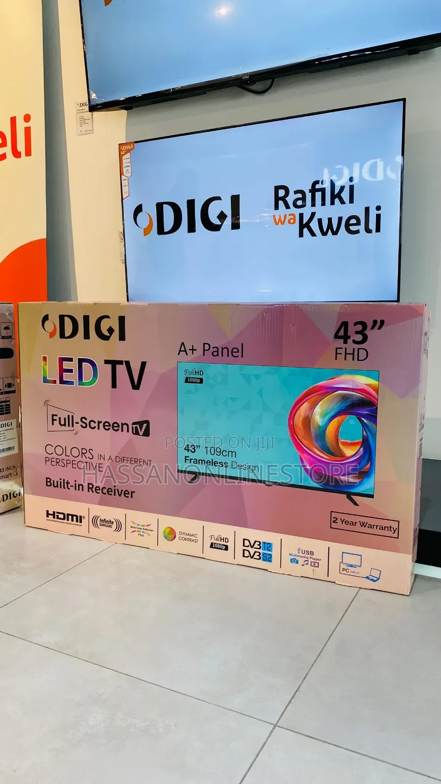 Digi 43 Inches – FHD Led, Frameless Design
