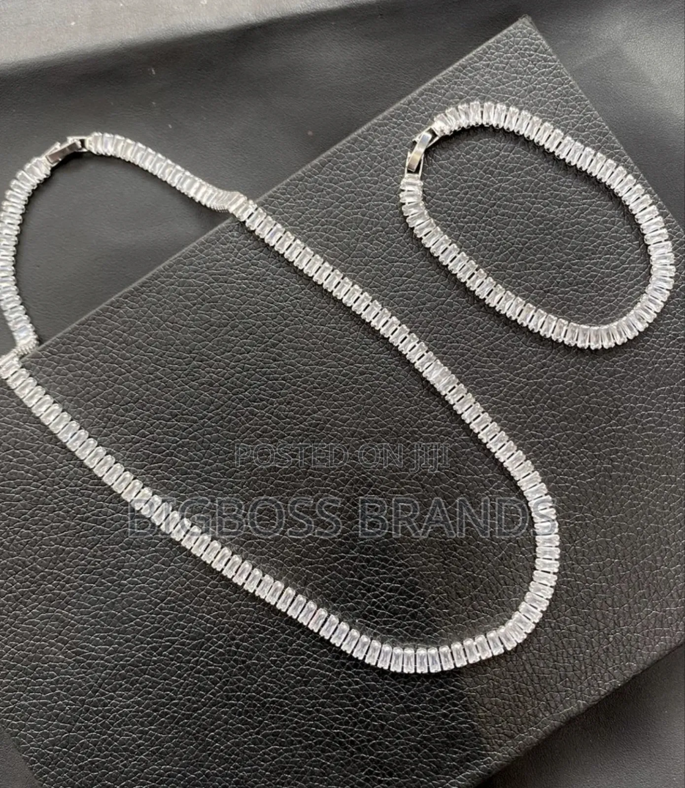 Chain and Bracelet Full Stone Set