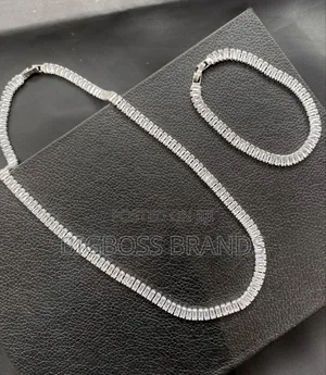 Chain and Bracelet Full Stone Set