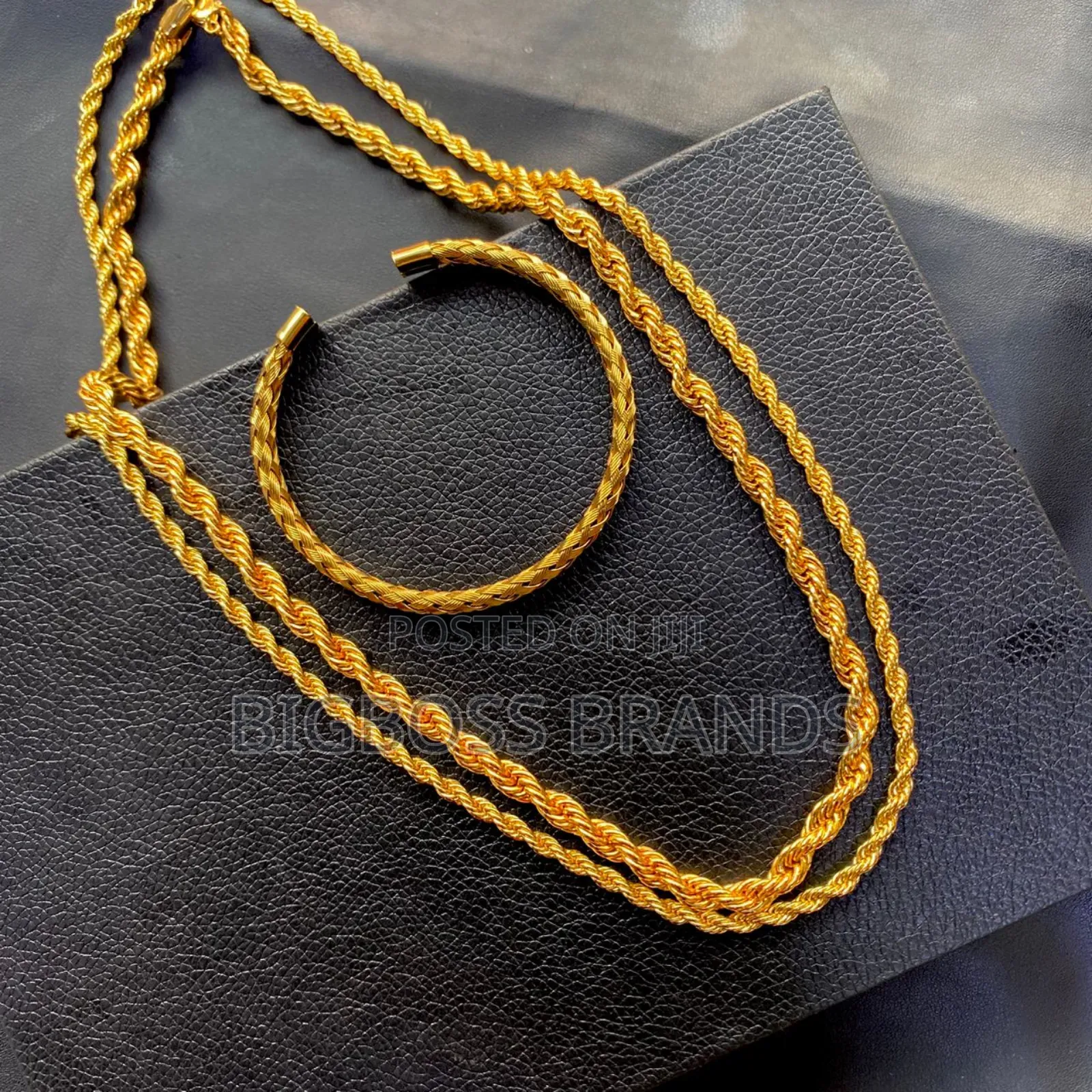 Double Chain Gold Color Full Set