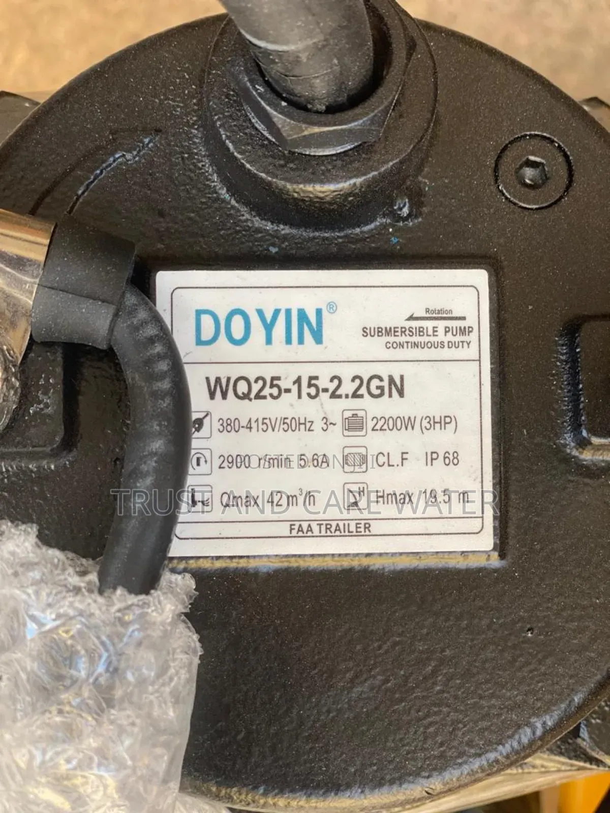 Doyin Sewage Pump 3hp (2inch)