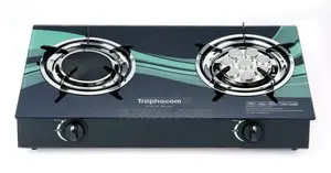 Trophacom Gas Stove, 2 Plates/ Jiko La Gesi Plate Mbili