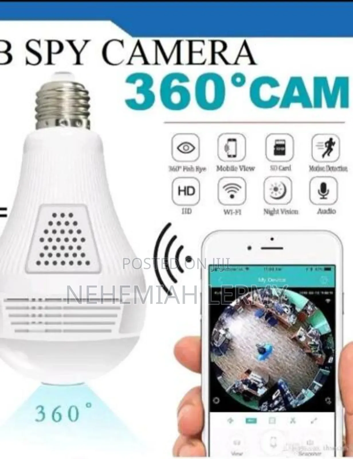 Bulb Spy Camera