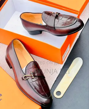 Dark Brown Leather Shoes 