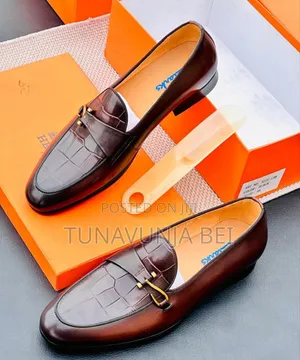 Dark Brown Leather Shoes 