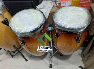 Original Conga/ Tumba Drums With Stands Ngoma Imara Sana