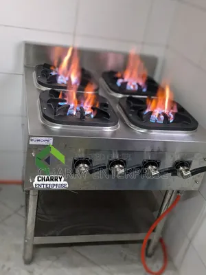 High Pressure Heavy Duty Commercial Gas Cooker 4 Butners Jiko La Gesi