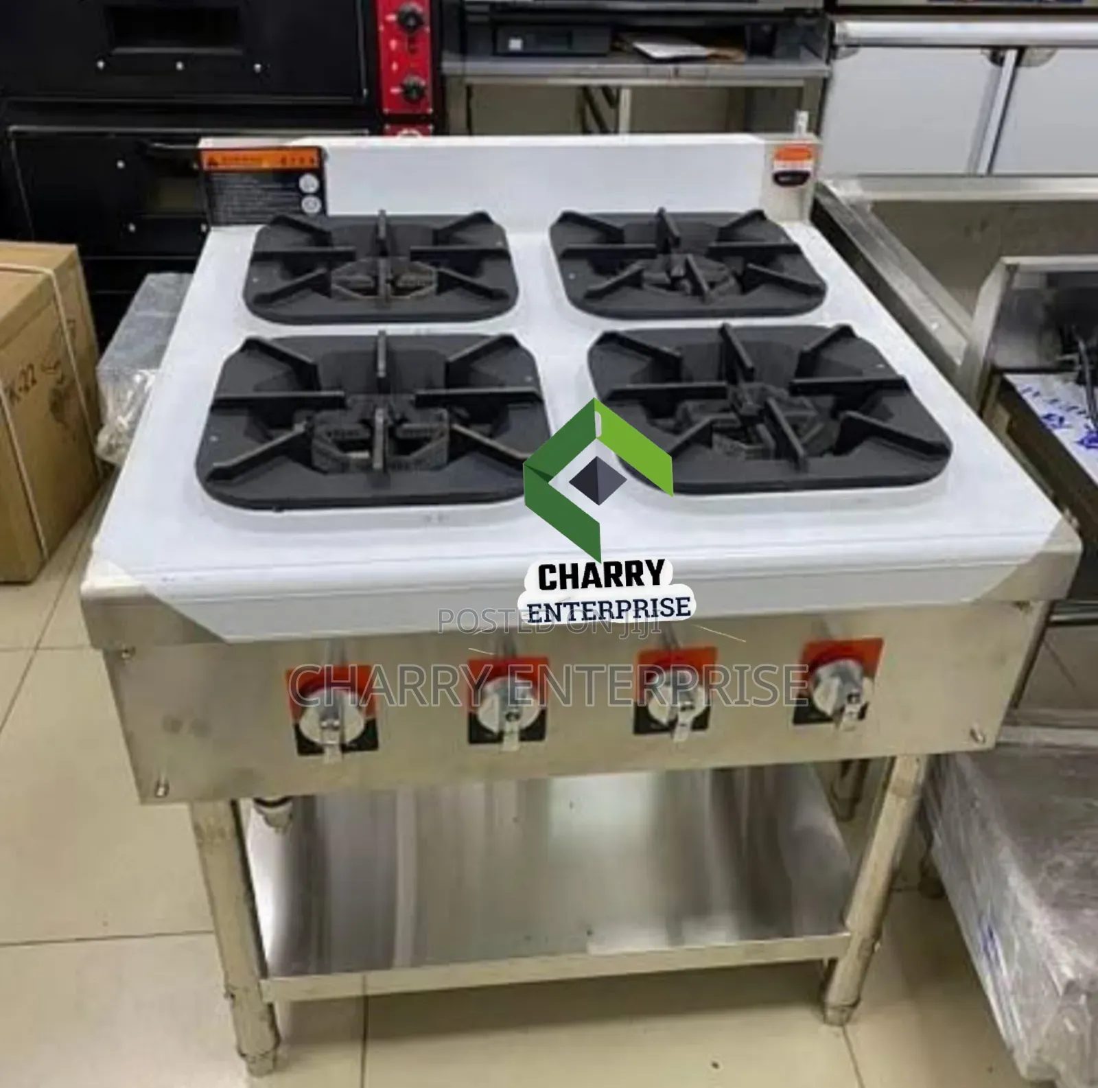 High Pressure Heavy Duty Commercial Gas Cooker 4 Butners Jiko La Gesi