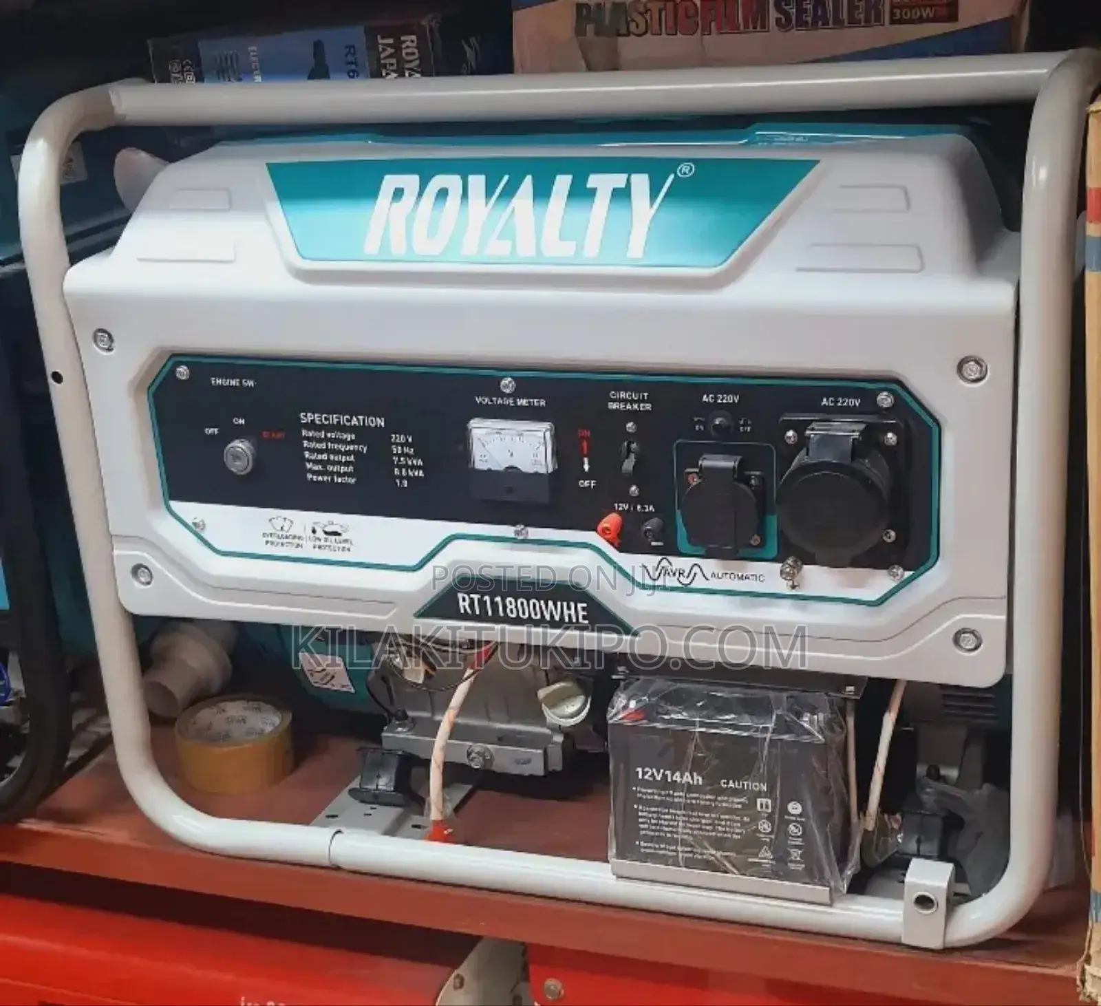 Royalty Gasoline Generator 7.5kva