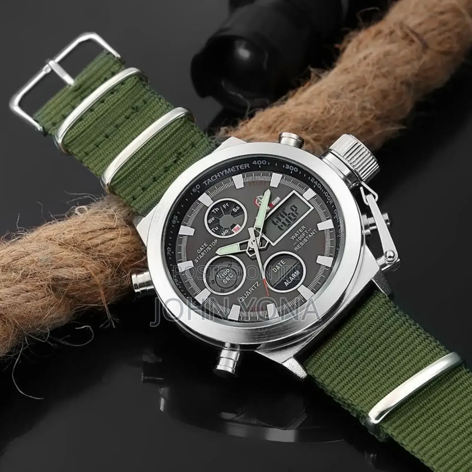 Golden Hour Watch Fabric Belt