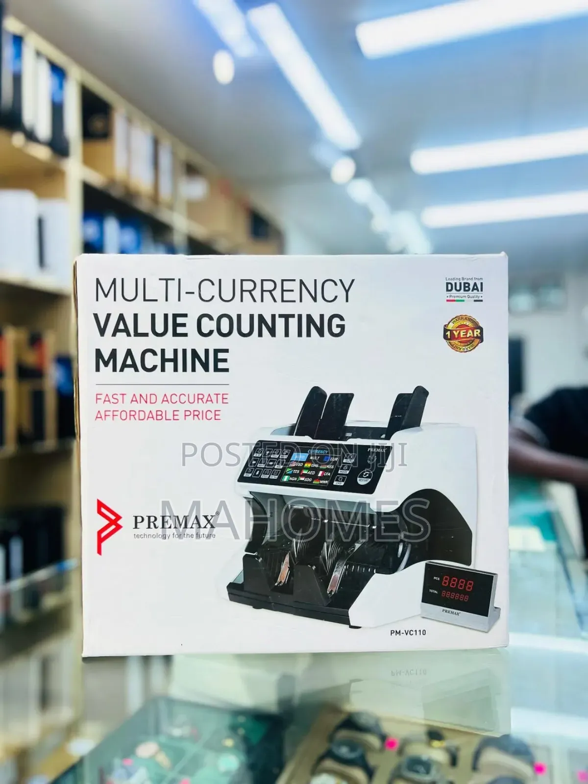 Best Brand. Premax Multi-Currency Value Counting Machine Model-