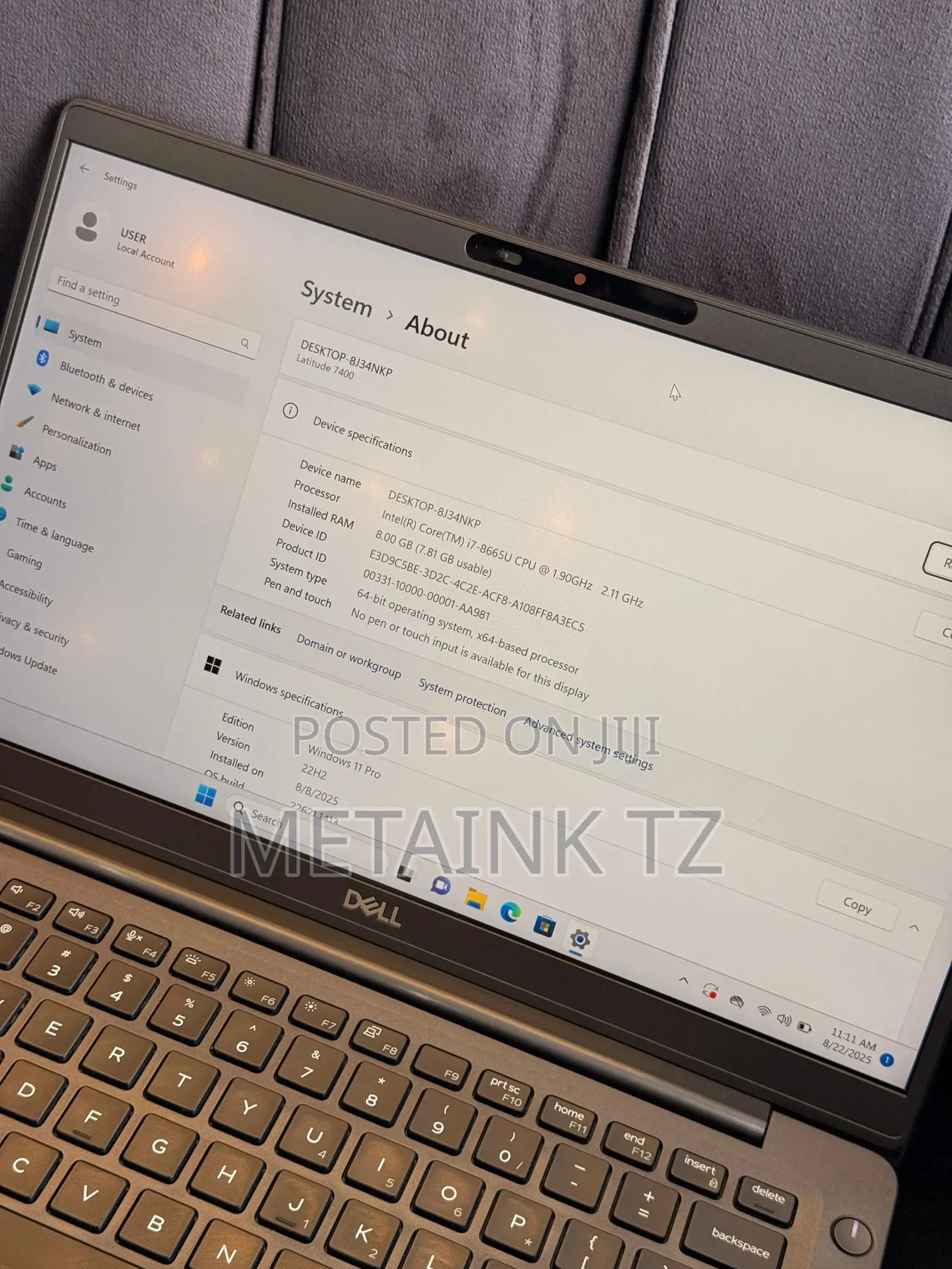 New Laptop Dell Latitude 7400 8GB Intel Core I7 HDD+SSD 256GB