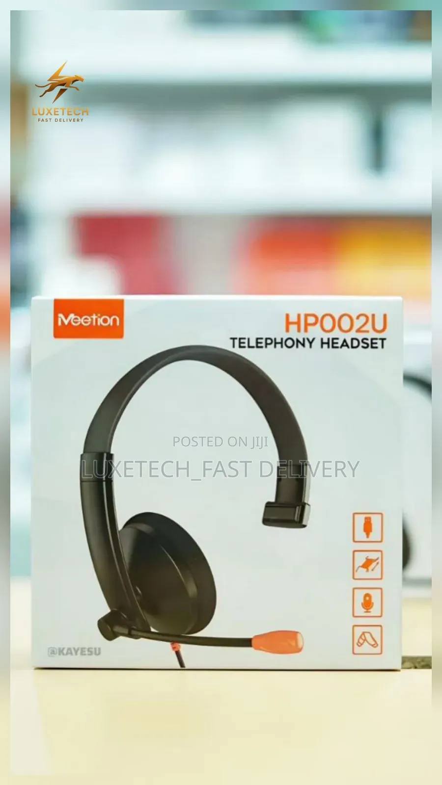 Meetion Hp002u Wired Telephony Headset With Microphone