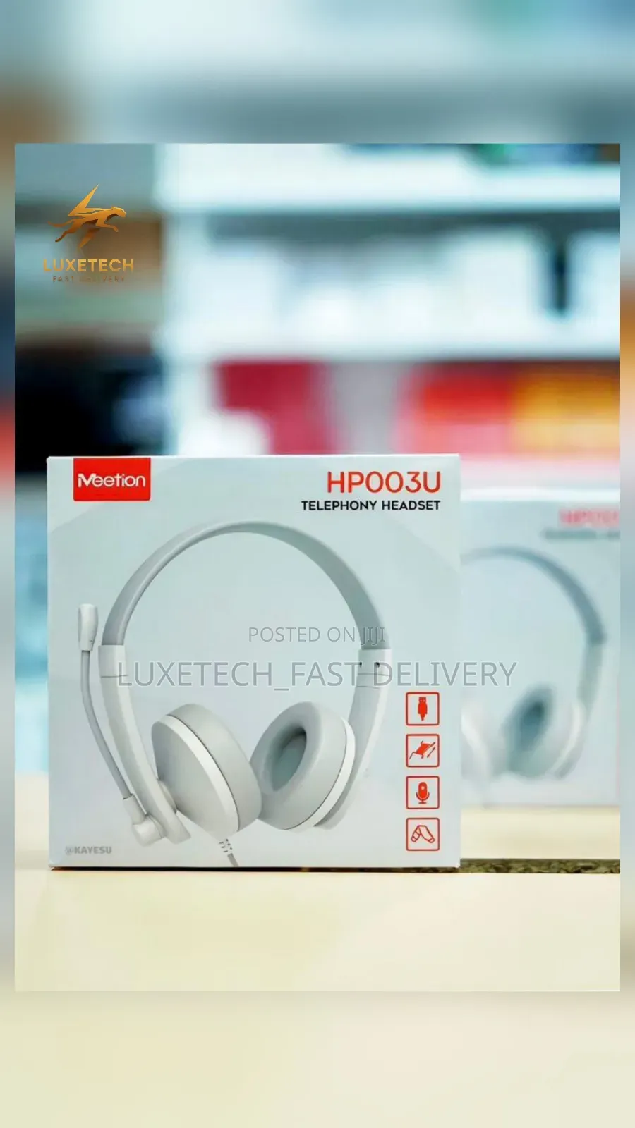 Meetion Hp003u Telephony Wired Headset for Telephony and Office Use