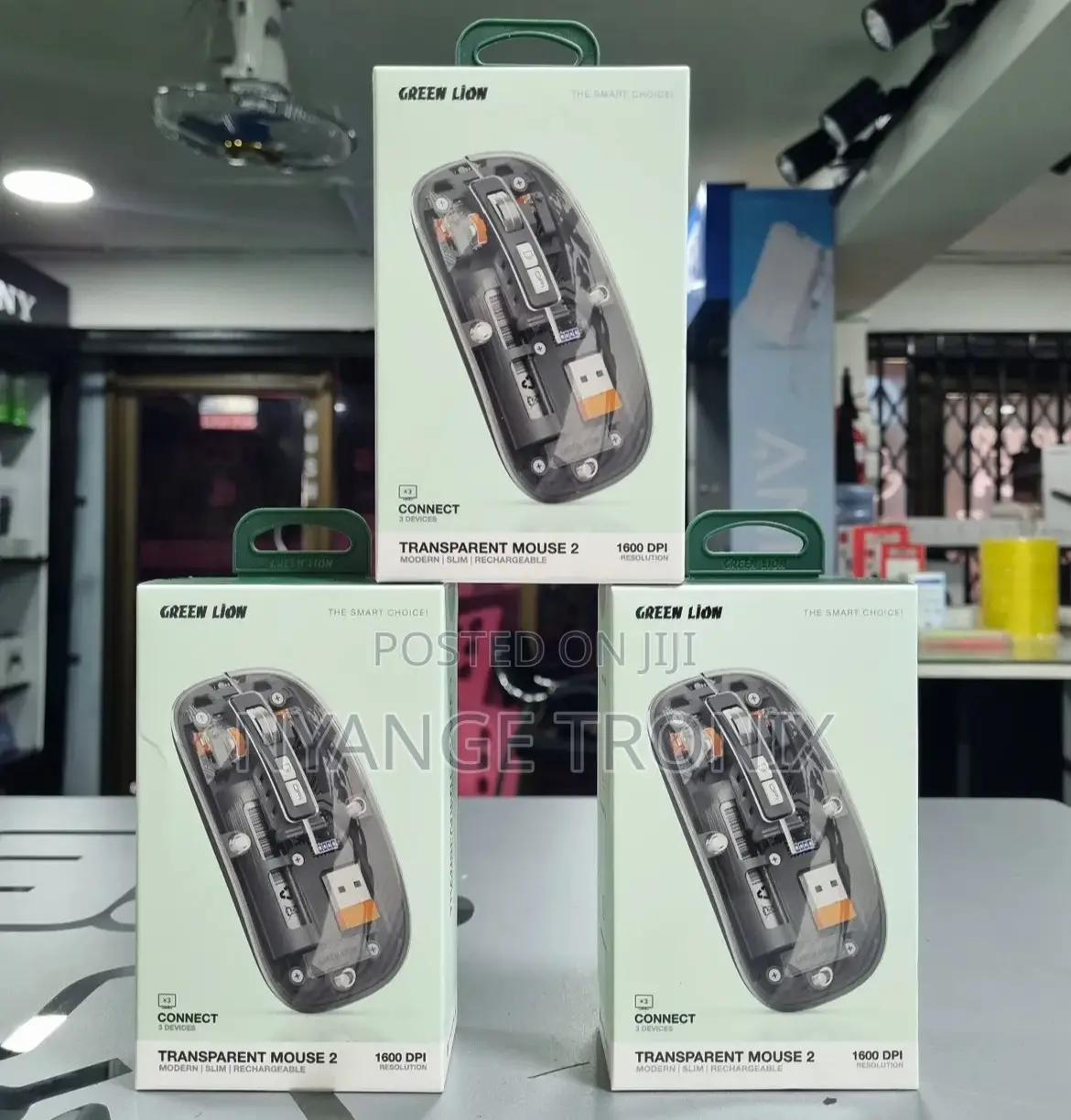 Green Lion Mouse Transparent 2