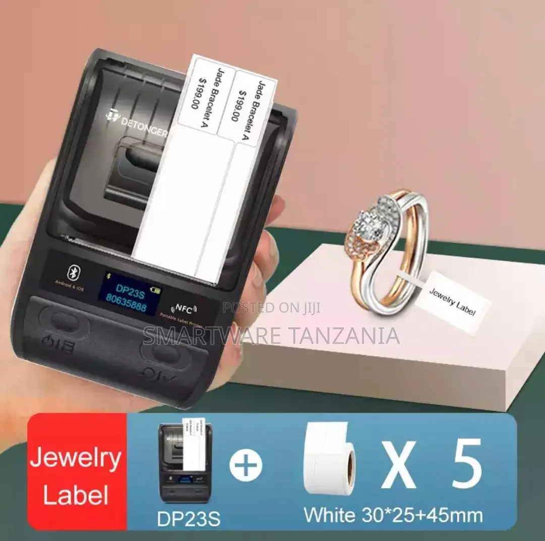 Label Maker Thermal Portable Bluetooth Barcode Label Maker