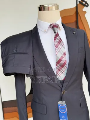 Charcoal Grey Smart Suit