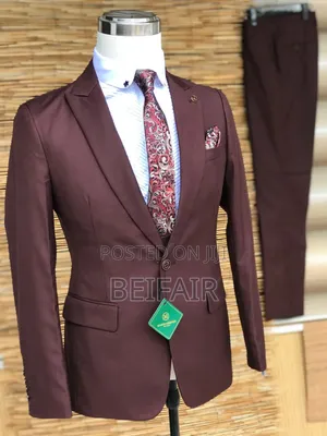 Dark Maroon Men's Suits