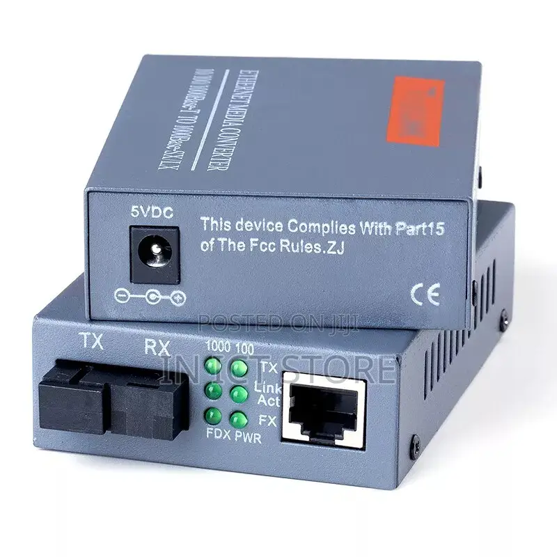 Pair HTB-Gs-03 Gigabit Fiber Optical Media Converter Single Fiber