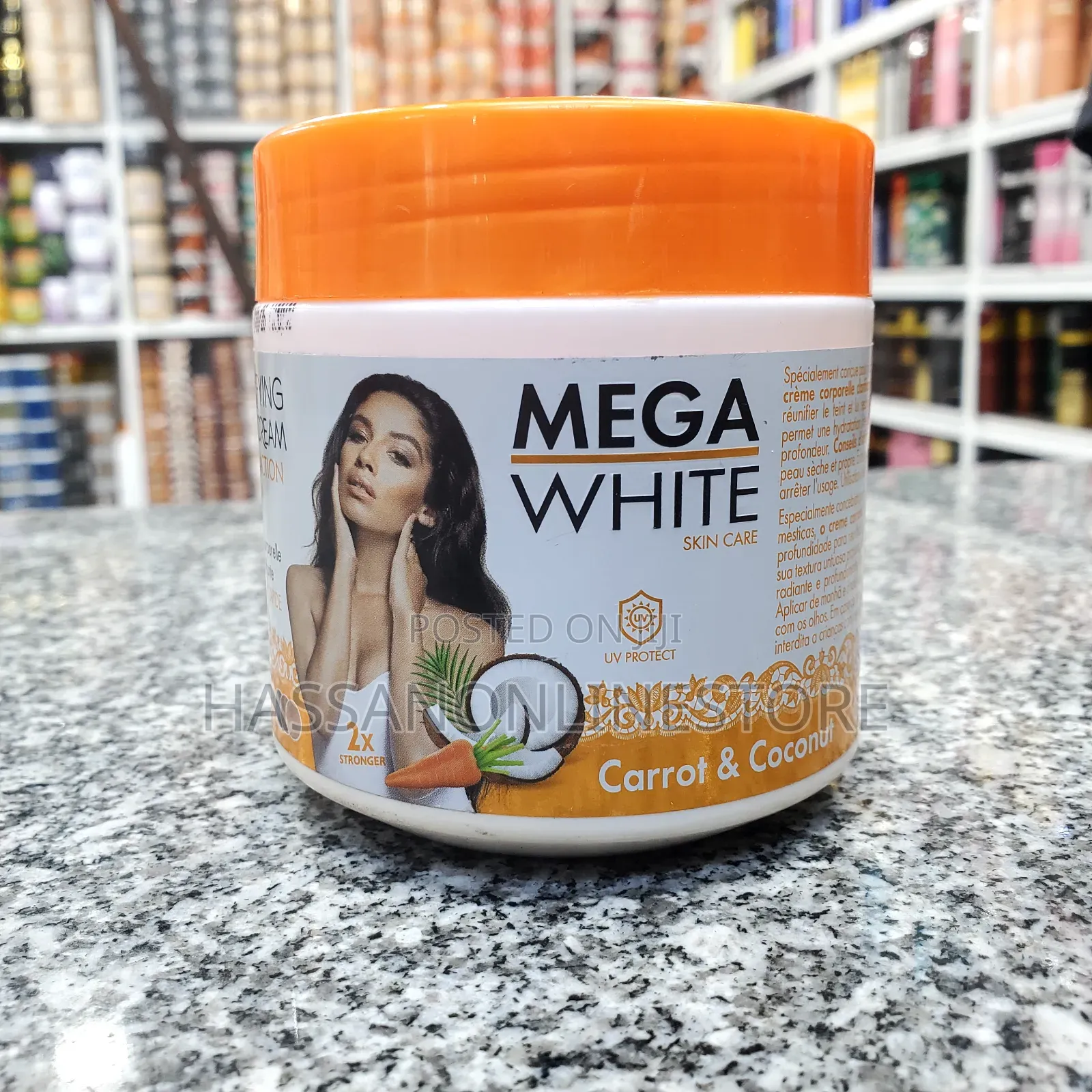 Mega White Skin Care Carrot Coconut Body Cream 300ml