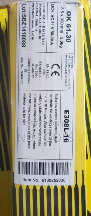 Welding Electrode 2.5mm E308l Ss Esab