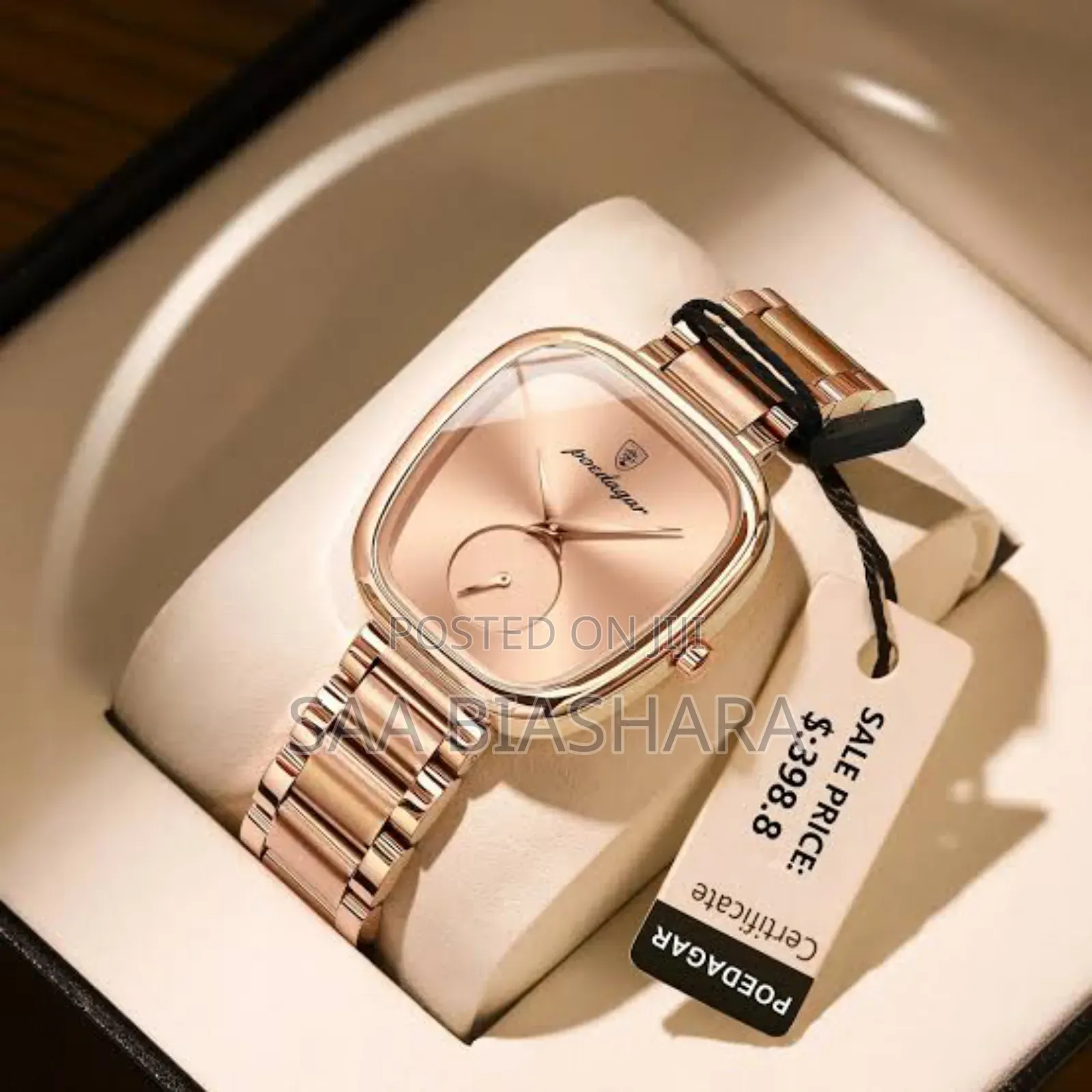 Poedagar Classic Watch Rose Gold