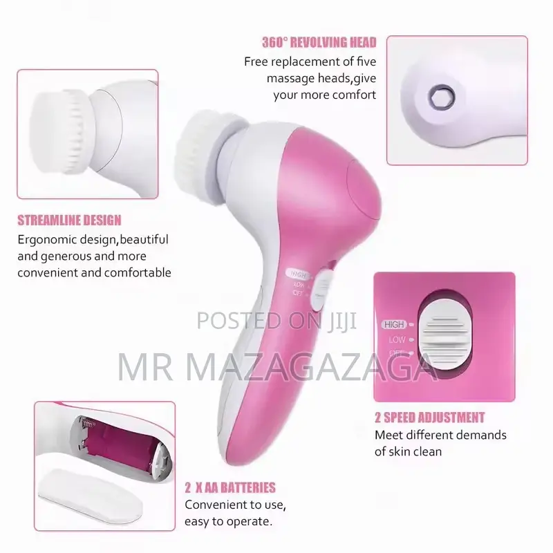5 in 1 Face Cleansing Brush