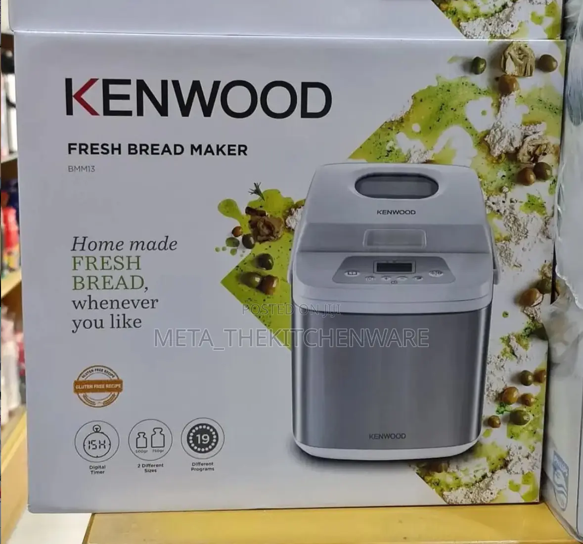 Kenwood Bread Maker 19 Program 2 Loaf Sizes Bmm13.000wh